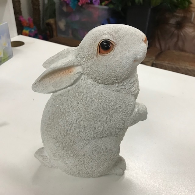 RABBIT, Ceramic White (Sparkle) 18cm H